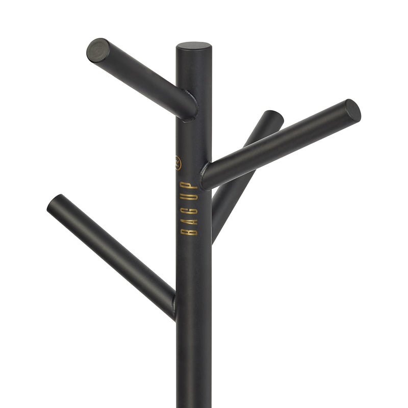 Bag-Up barra de hierro negro juego de altura de 5 soportes para bolsas