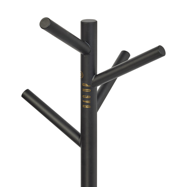 Bag-Up juego de altura de mesa de hierro negro de 20 estantes para bolsas soporte para bolsas